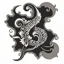 beautiful question mark tattoo design idea