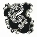 beautiful question mark tattoo design idea