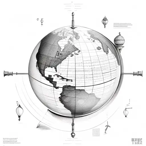 ER globe jig tattoo design idea