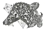 bob signe astro lion tattoo design idea