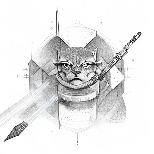 light Sabre tattoo design idea