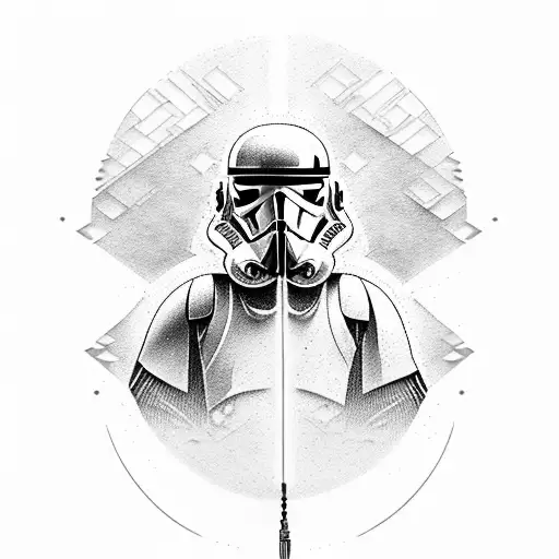 Star Wars light sabre tattoo design idea