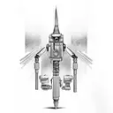 light Sabre tattoo design idea