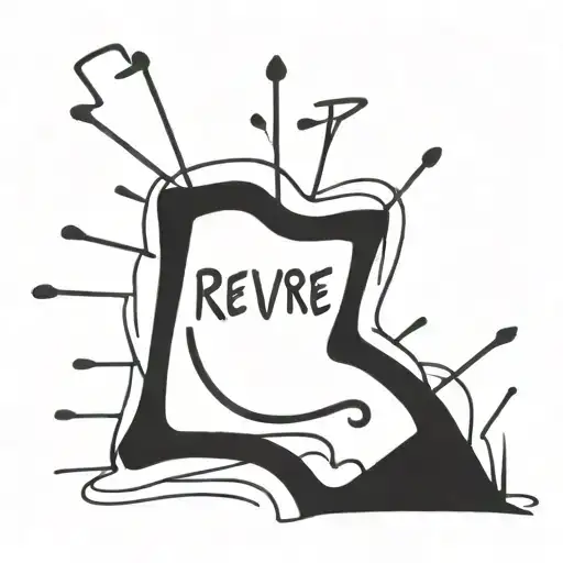 graffity styled with inscription "reverse sign" tattoo design idea