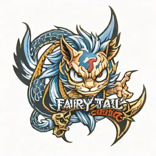 fairy tail anime logo tattoo design idea