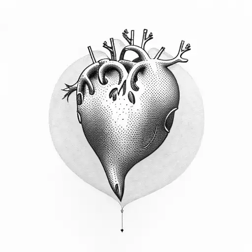 heart with J M N T tattoo design idea