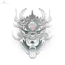 frame shop tattoo design idea