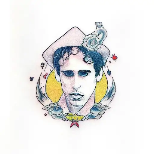 she's the tear that hangs inside my soul forever - Jeff buckley tattoo design idea