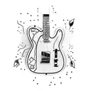 Telecaster tattoo design idea