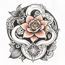 stoic virtues tattoo design idea