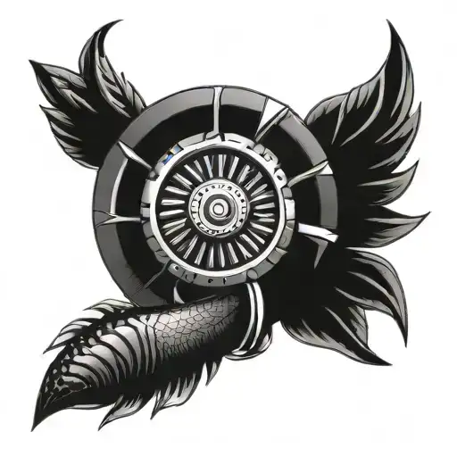 turbo tattoo design idea