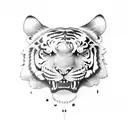 fenix and tiger tattoo design idea