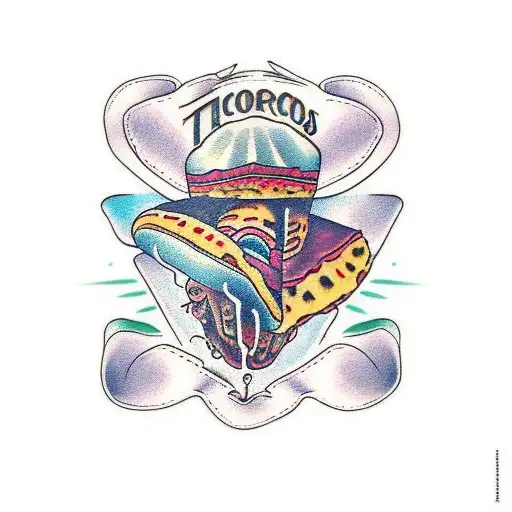 tacos morados tattoo design idea