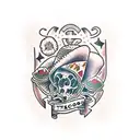 tacos morados tattoo design idea