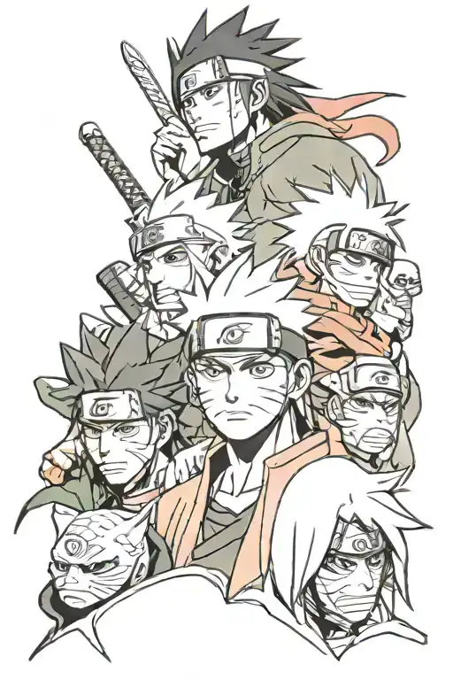 Others from Naruto, Sasuke, Jiraya Itachi and Kakashi tattoo design idea