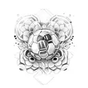 last name, flowers, soccer, tribal tattoo design idea
