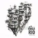 favela Rio de tattoo design idea