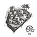 favela Rio de tattoo design idea
