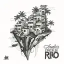 favela Rio de tattoo design idea