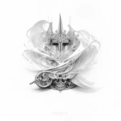only god can judge me tattoo design idea