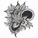 Shadow tattoo design idea