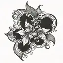 Shadow tattoo design idea
