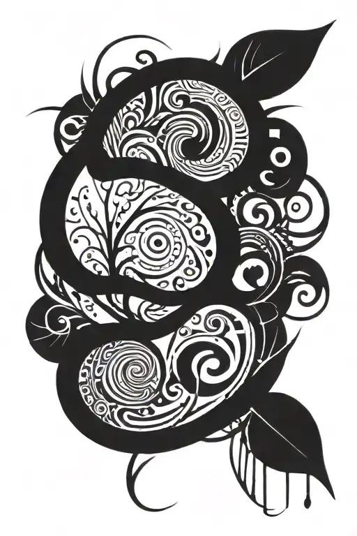Nature Music tattoo design idea