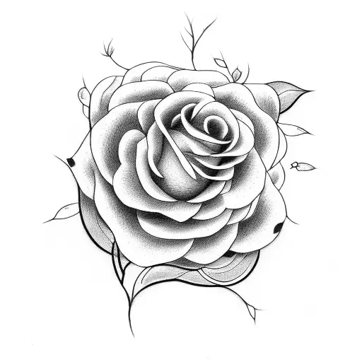 flowers and vines tattoo design idea