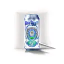 bud light can with music notes coming out top and scissors up the middle tattoo design idea