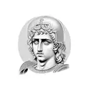 Alexander the Great on horseback tattoo design idea