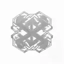 ambigram name "Parker, Conner and Jacob". tattoo design idea