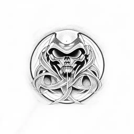 Doom Metal Wizard tattoo design idea