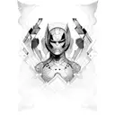 super heros with mauri designs  tattoo design idea