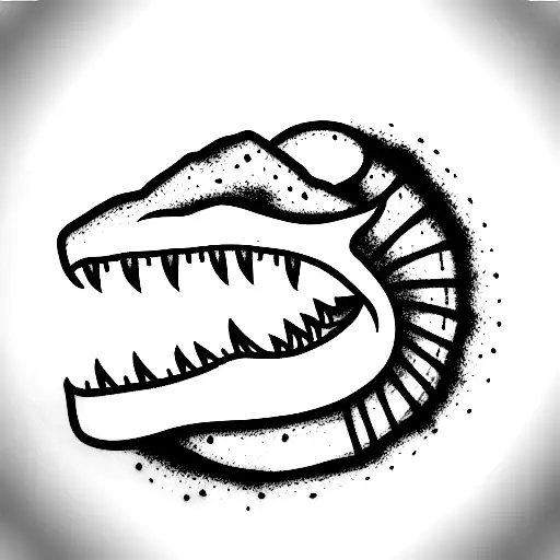 spinosaurus tattoo design idea