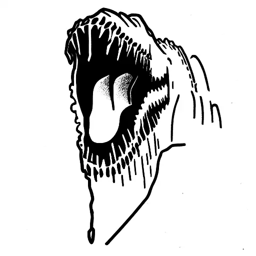 spinosaurus eating the earth tattoo design idea