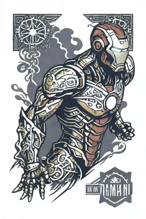 Ironman triathlon logo tattoo design idea