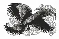 The bird of hermes is my name eating my wings to make me tame" tattoo design idea
