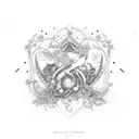 wedding anniversary 18yrs tattoo design idea