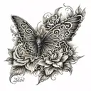 2000 written tattoo design idea