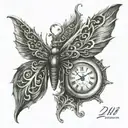 2000 written tattoo design idea