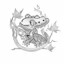 treecko tattoo design idea