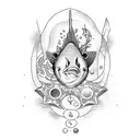 Aquarius scale and fish tattoo design idea