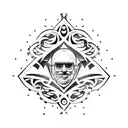 father and son tattoo design idea