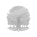 mangrove tree tattoo design idea
