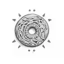 jam doughnut tattoo design idea