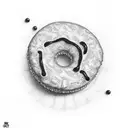 jam doughnut tattoo design idea