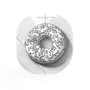 doughnut tattoo design idea