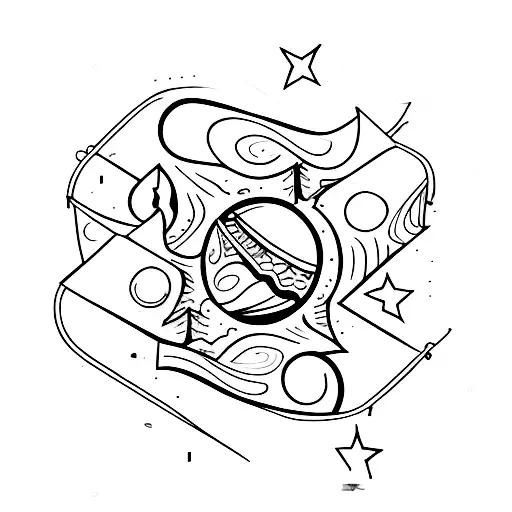 praia, sol, lua, italia, poesia, viagens, mar tattoo design idea