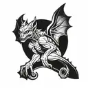 gargoyle tattoo design idea