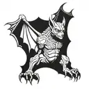 gargoyle tattoo design idea